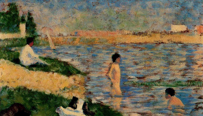Study For ''a Bathing Place At Asnières'' — Georges Seurat