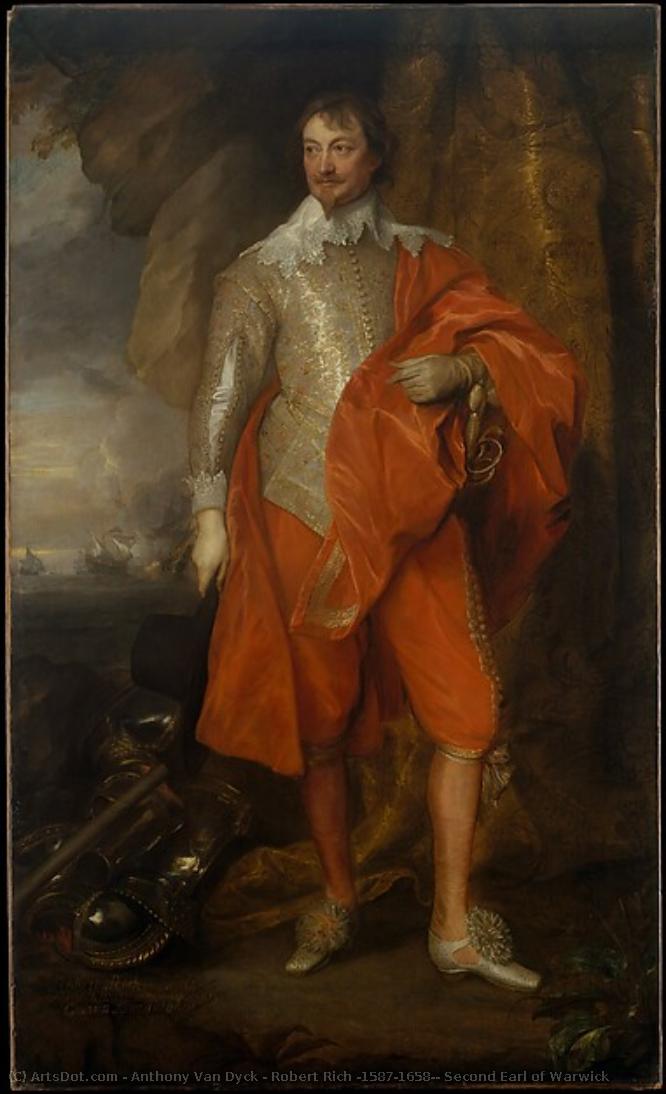 Robert Rich (1587–1658), Second Earl Of Warwick — Sir Anthony Van Dyck