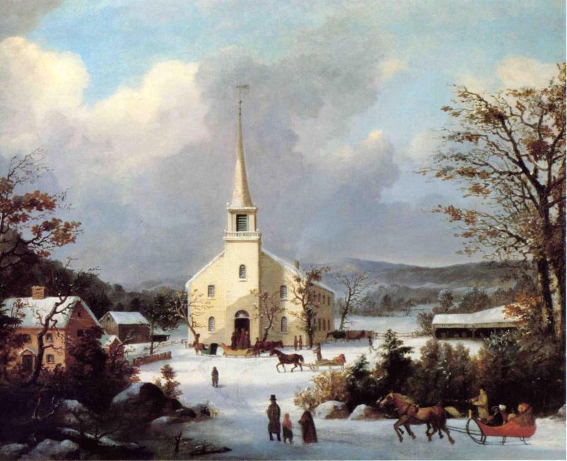 Going To Church — George Henry Durrie