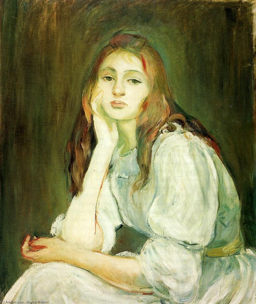 Julie Daydreaming — Berthe Morisot