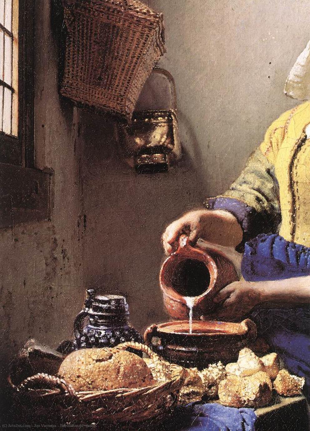 The Milkmaid (detail) — Johannes Vermeer