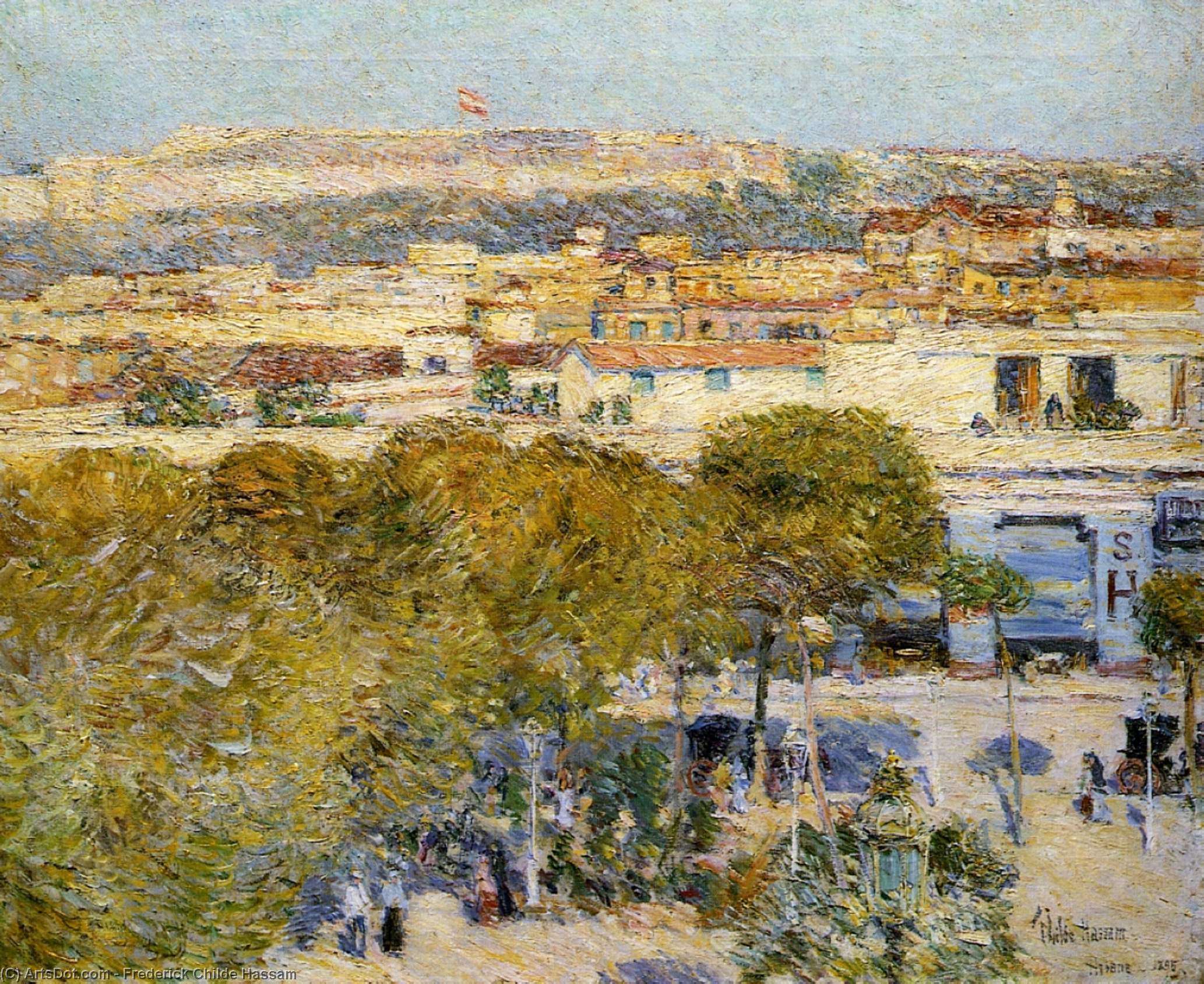 Place Centrale And Fort Cabanas, Havana — Frederick Childe Hassam