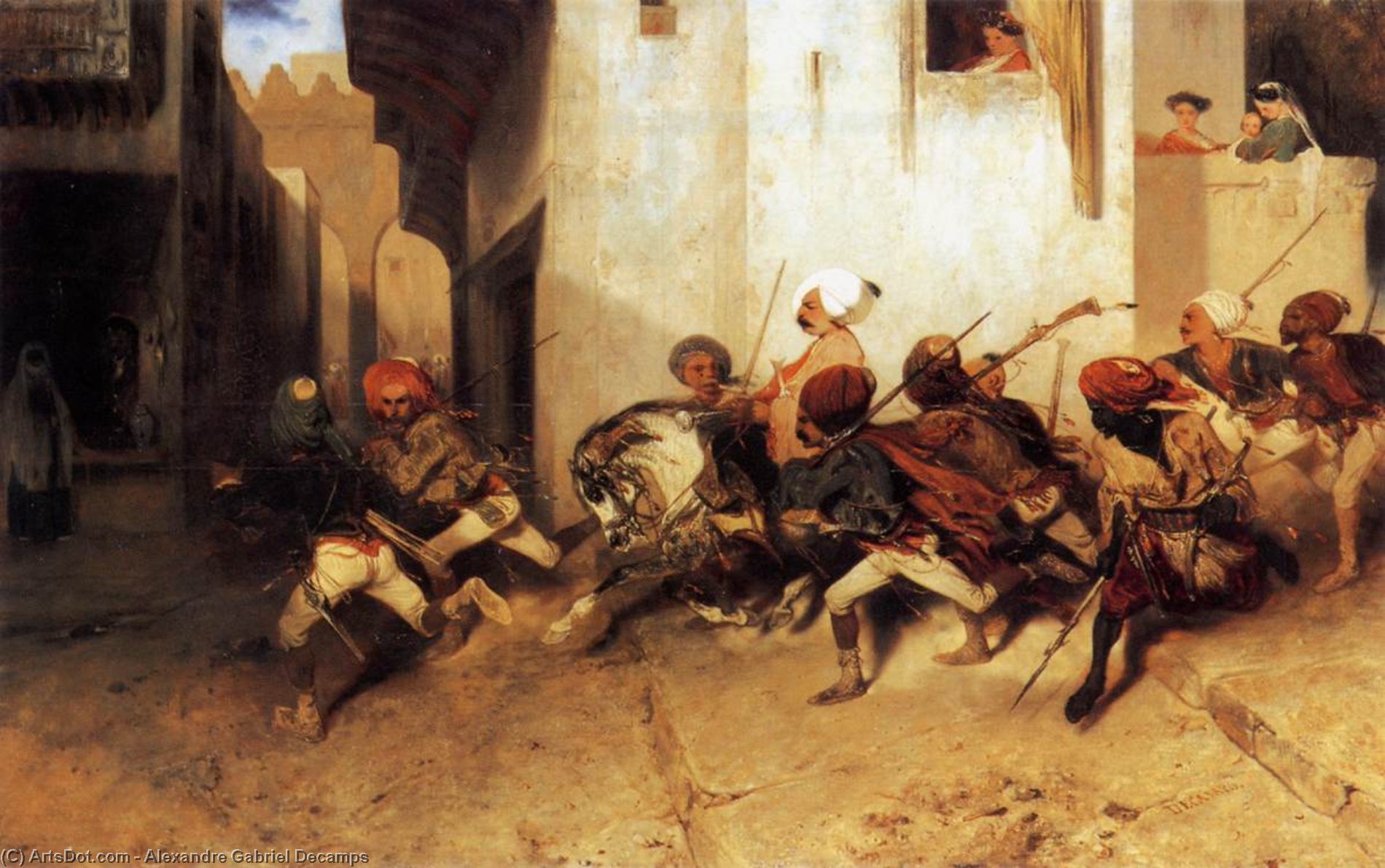 The Turkish Patrol — Alexandre Gabriel Decamps