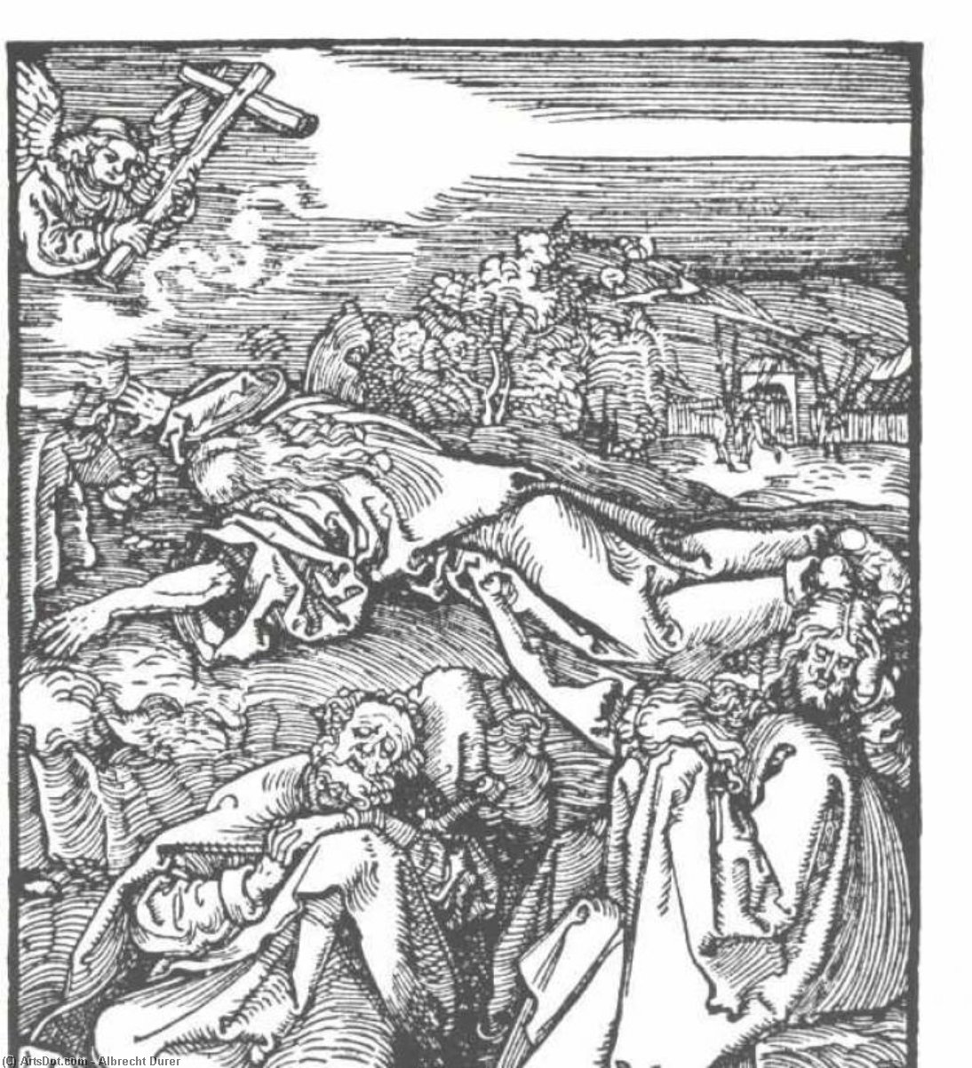 Christ On The Mount Olive — Albrecht Dürer