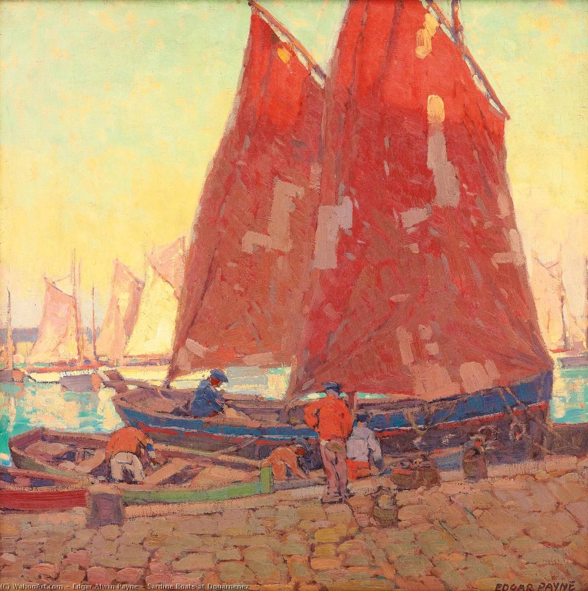 Sardine Boats At Douarnenez — Edgar Alwyn Payne
