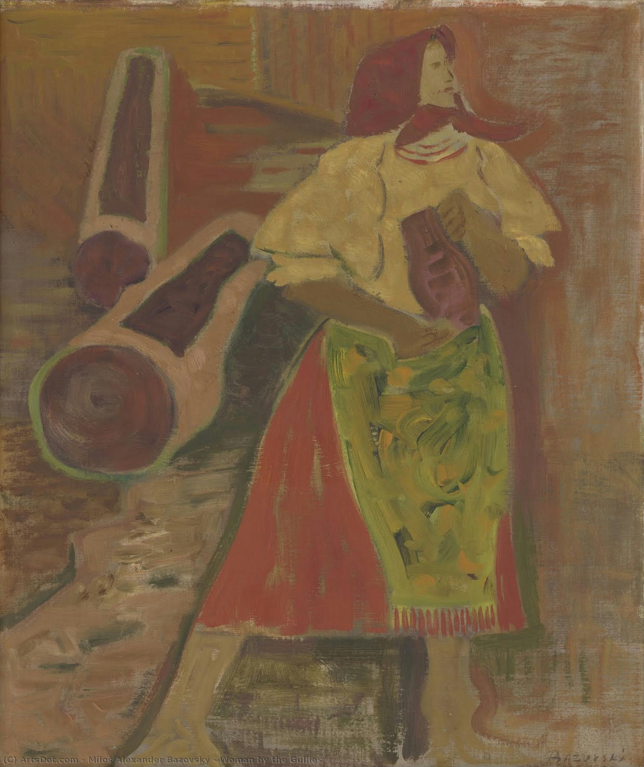 Woman By The Gullies — Miloš Alexander Bazovský
