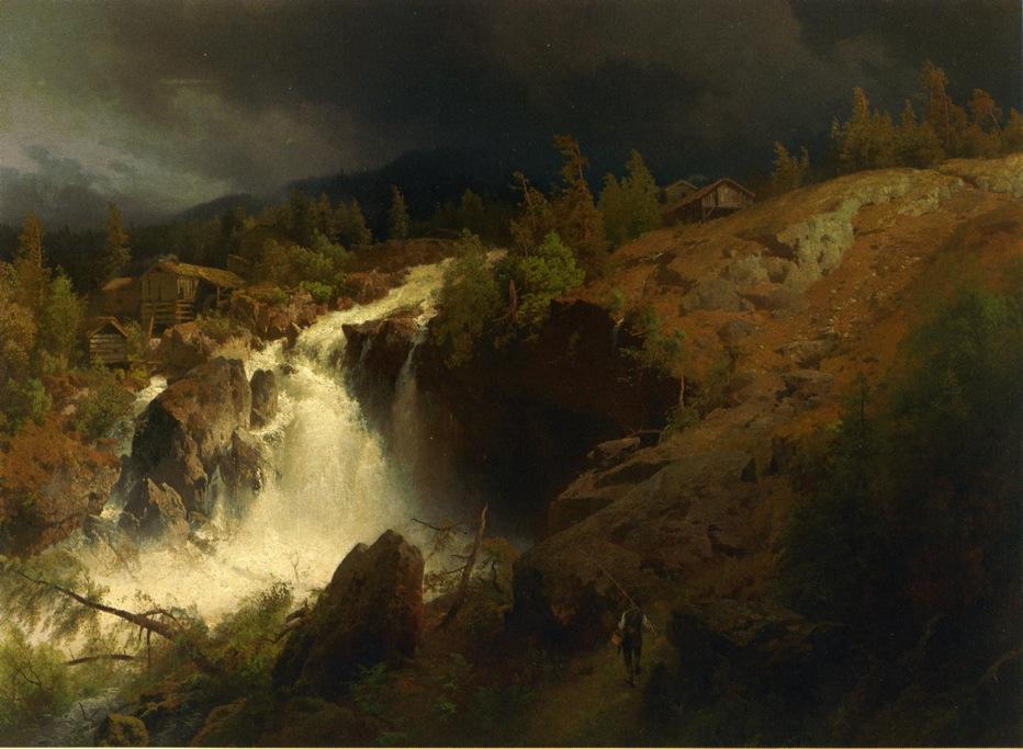 A Mountain Torrrent — Herman Herzog