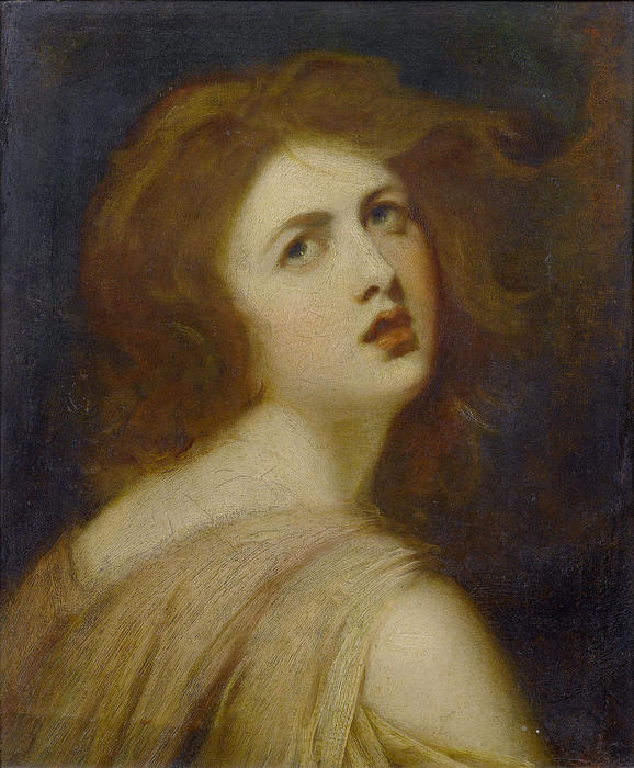 A Study Of Emma, Lady Hamilton, As Miranda — George Romney
