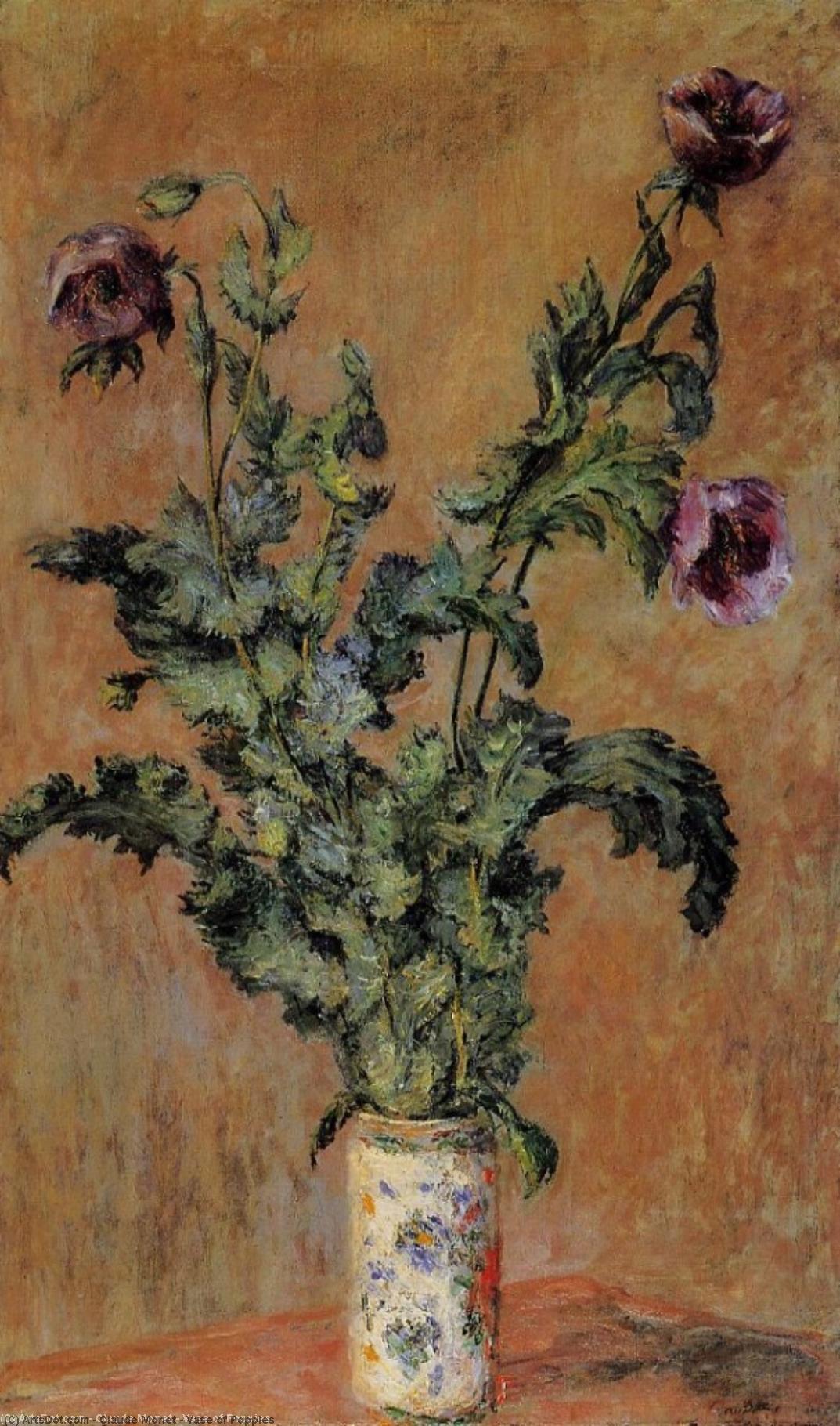 Vase Of Poppies — Claude Monet
