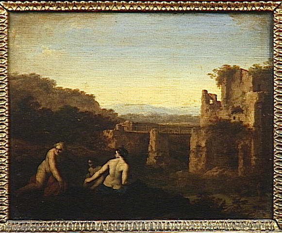 Baigneuses Pres De Ruines Antiques — Cornelis Van Poelenburch
