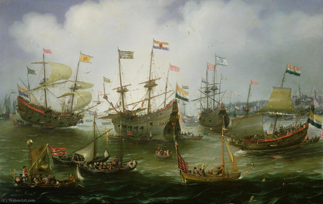 The Return To Amsterdam Of The Second Expedition To The East Indies On 19th July (1599) — Andries Van Eertvelt