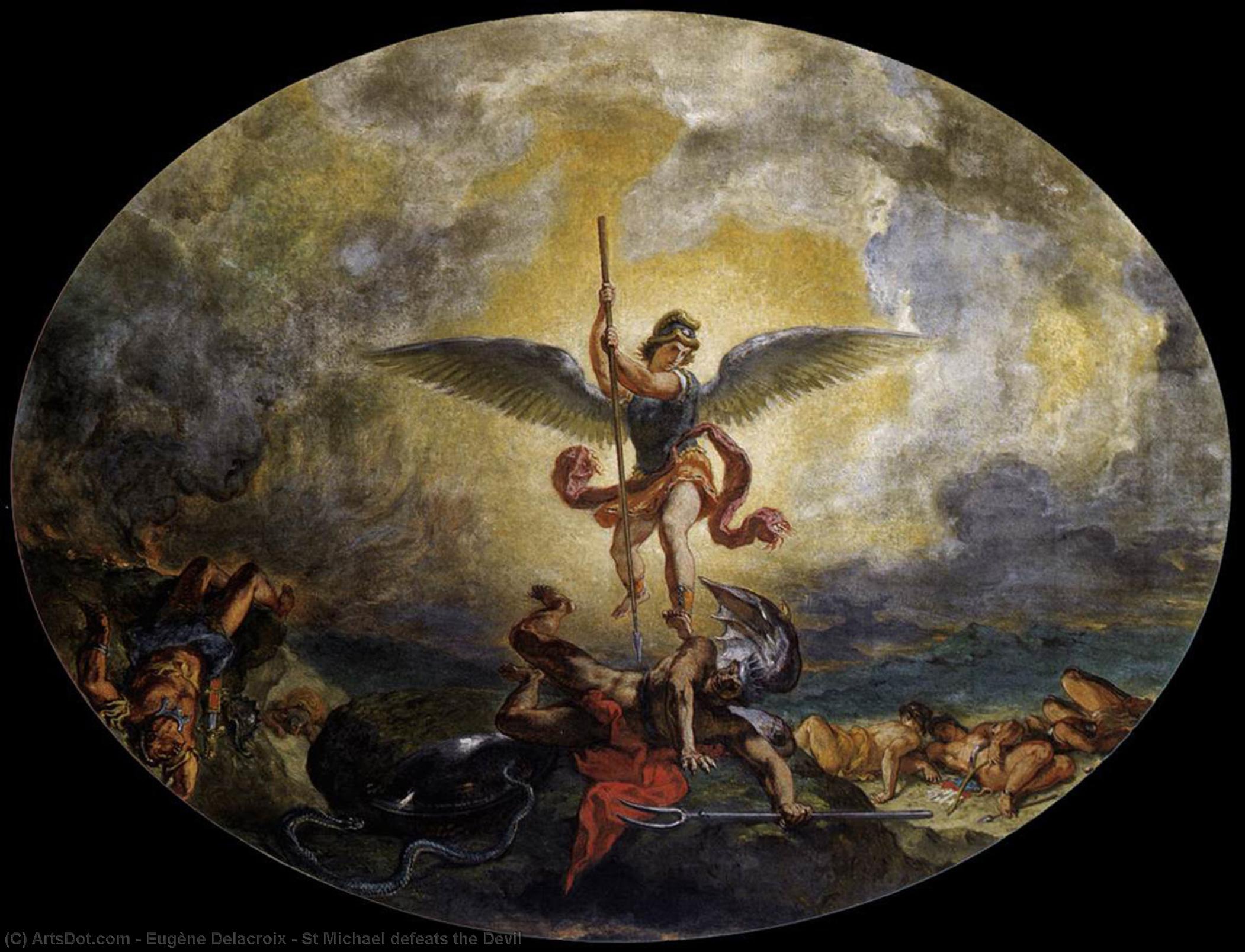 St Michael Defeats The Devil — Eugène Delacroix