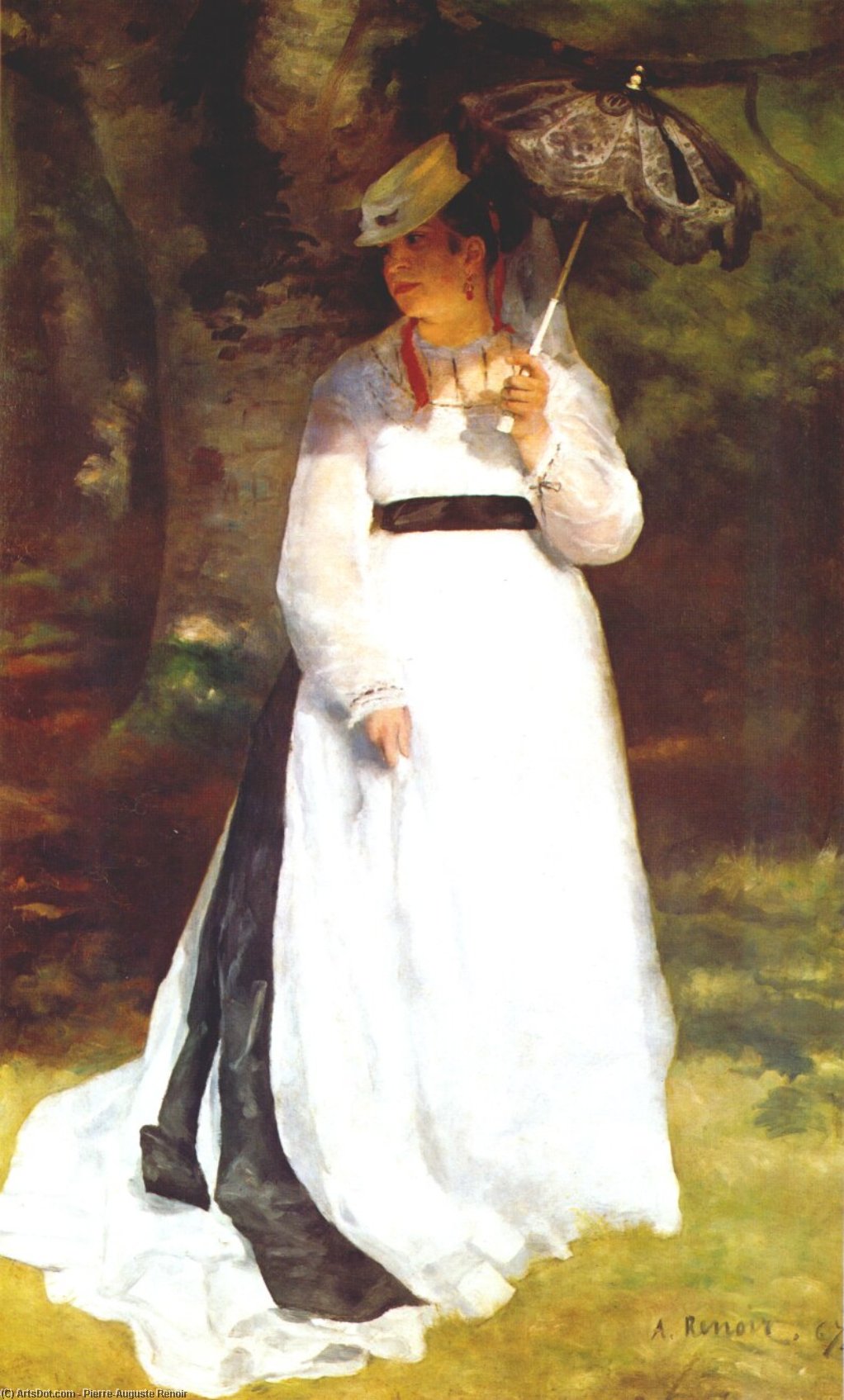 Portrait Of Lise With Umbrella — Pierre-auguste Renoir