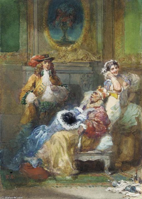 The Imaginary Invalid — Eugene Louis Lami