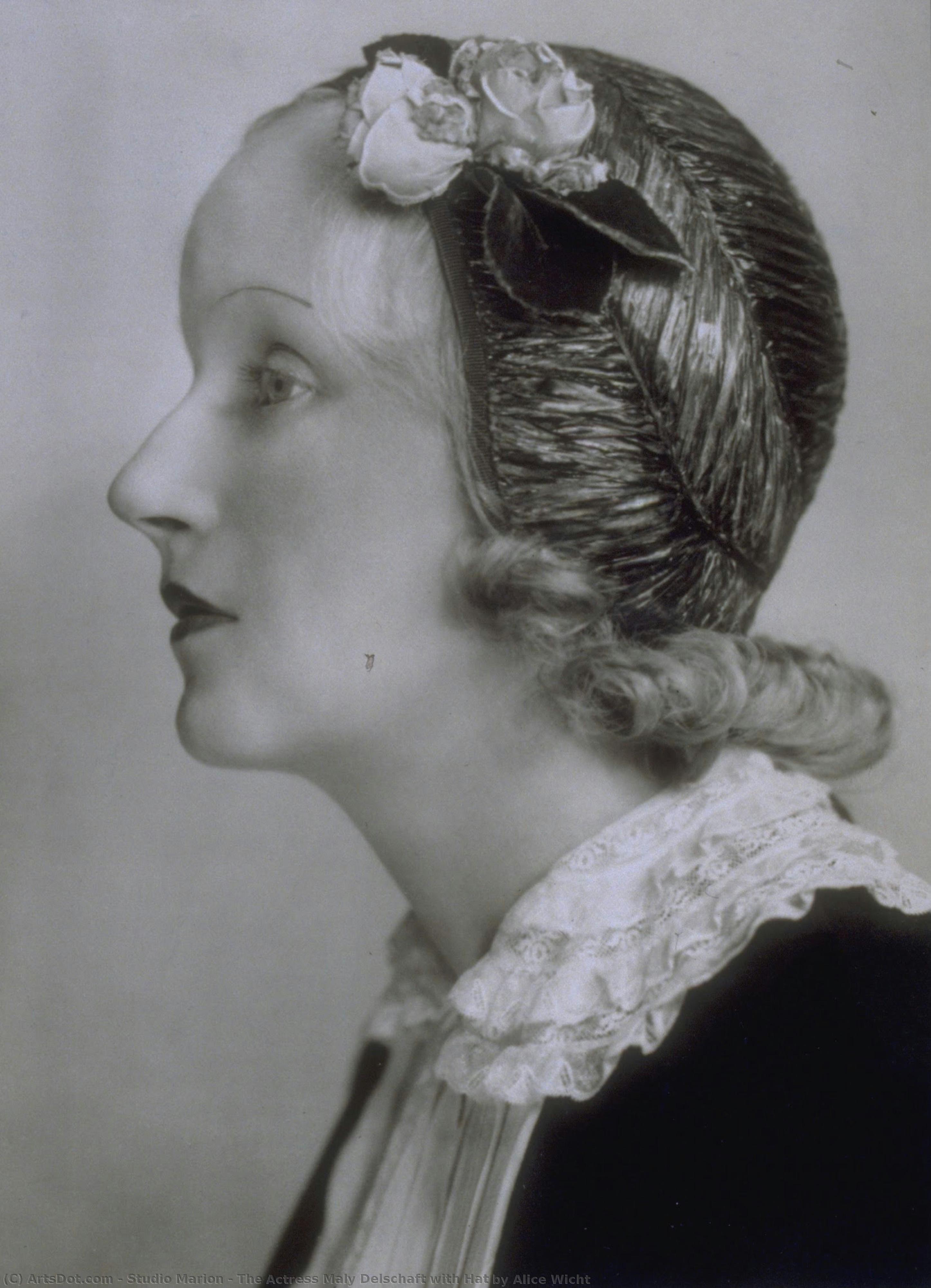 The Actress Maly Delschaft With Hat By Alice Wicht — Studio Marion