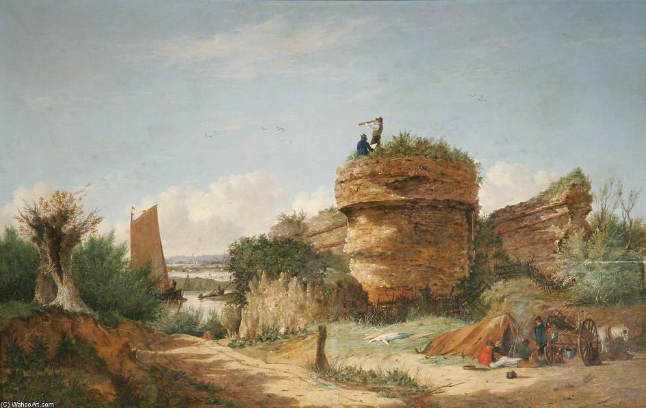 Burgh Castle Near Yarmouth, Norfolk — Alfred Stannard