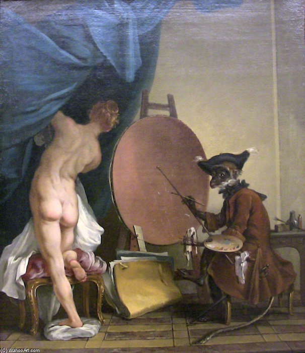 Le Singe Peintre — Jean Baptiste Deshays De Colleville