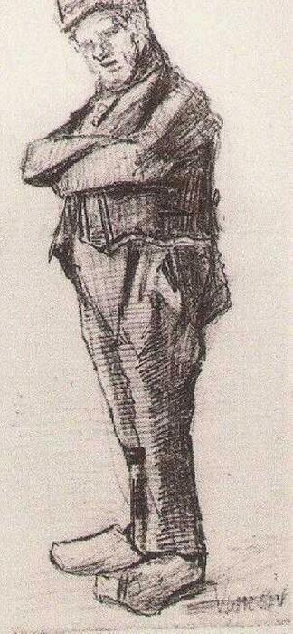 Man, Standing With Arms Folded — Vincent Willem Van Gogh