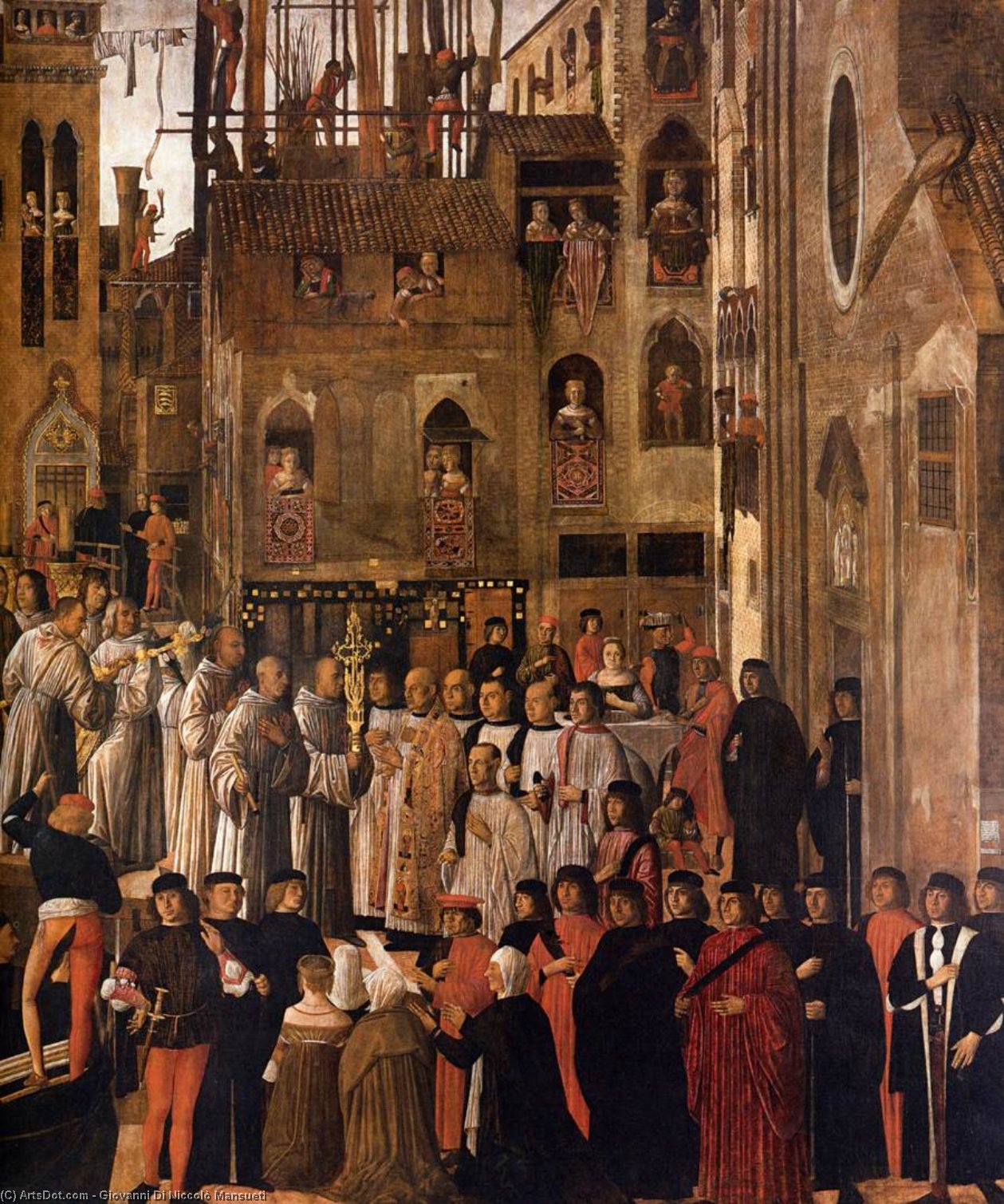 Miracle Of The Relic Of The Holy Cross In Campo San Lio (detail) — Giovanni Di Niccolò Mansueti
