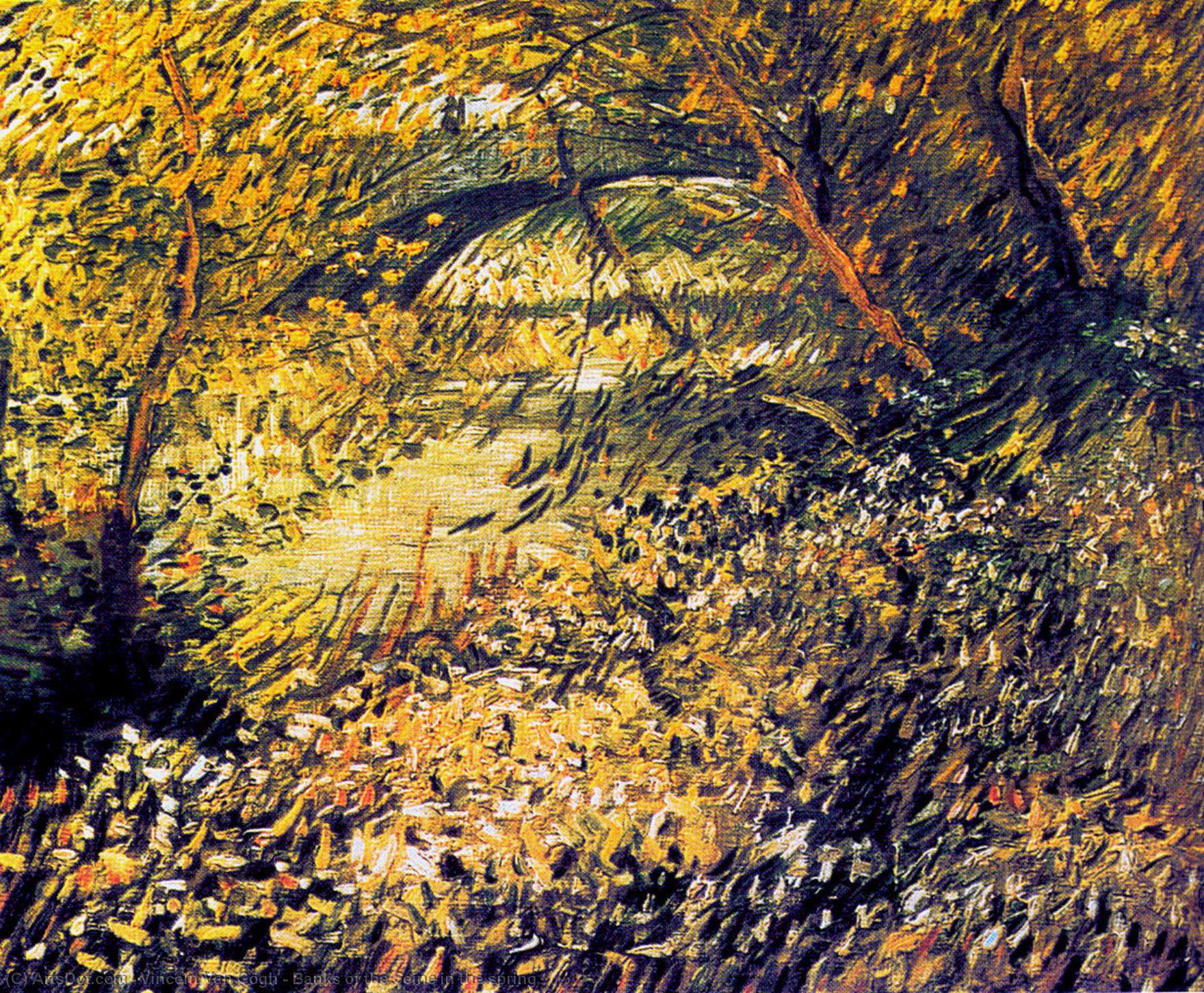 Banks Of The Seine In The Spring — Vincent Willem Van Gogh