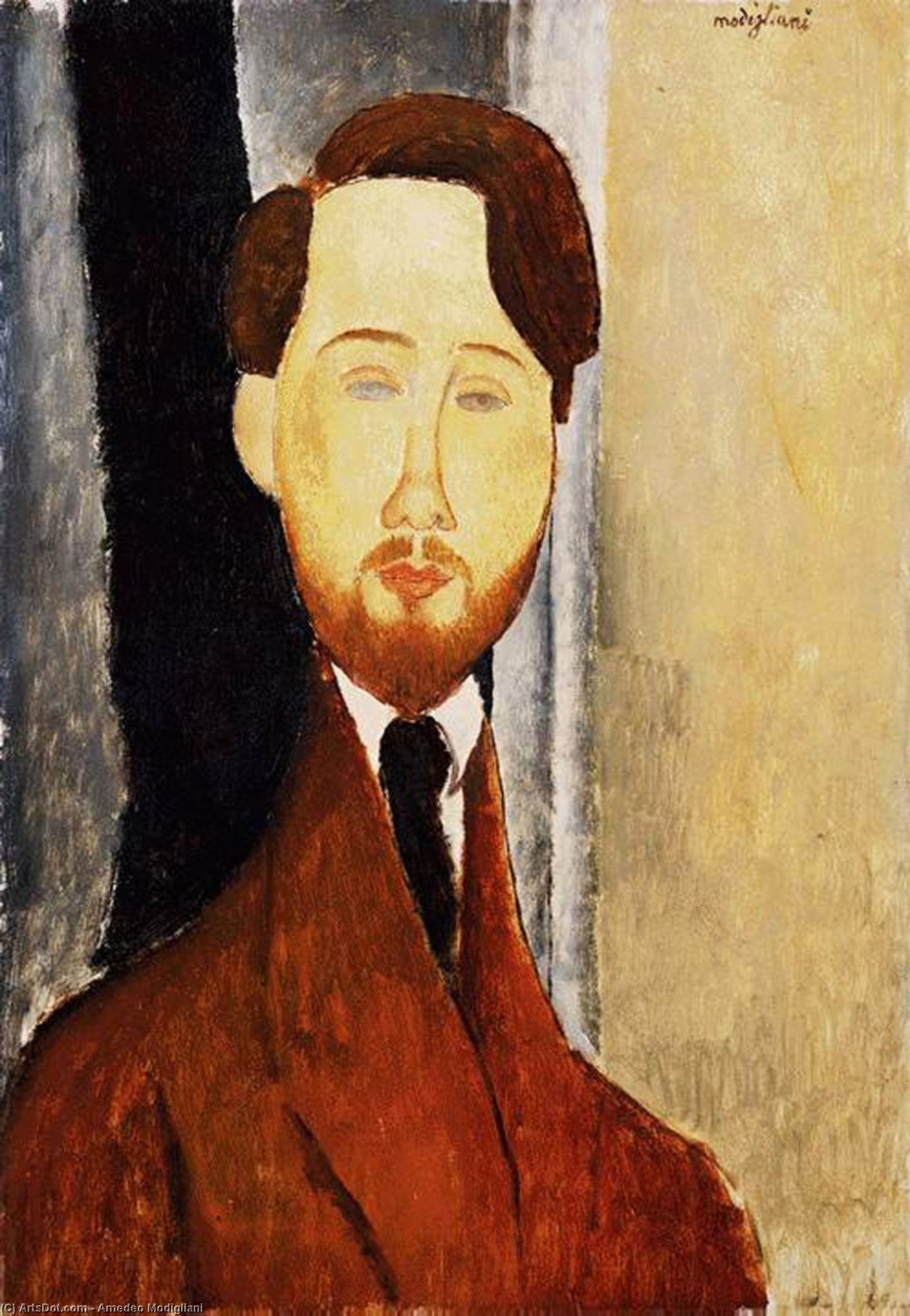 Portrait Of Leopold Zborowski — Amedeo Clemente Modigliani
