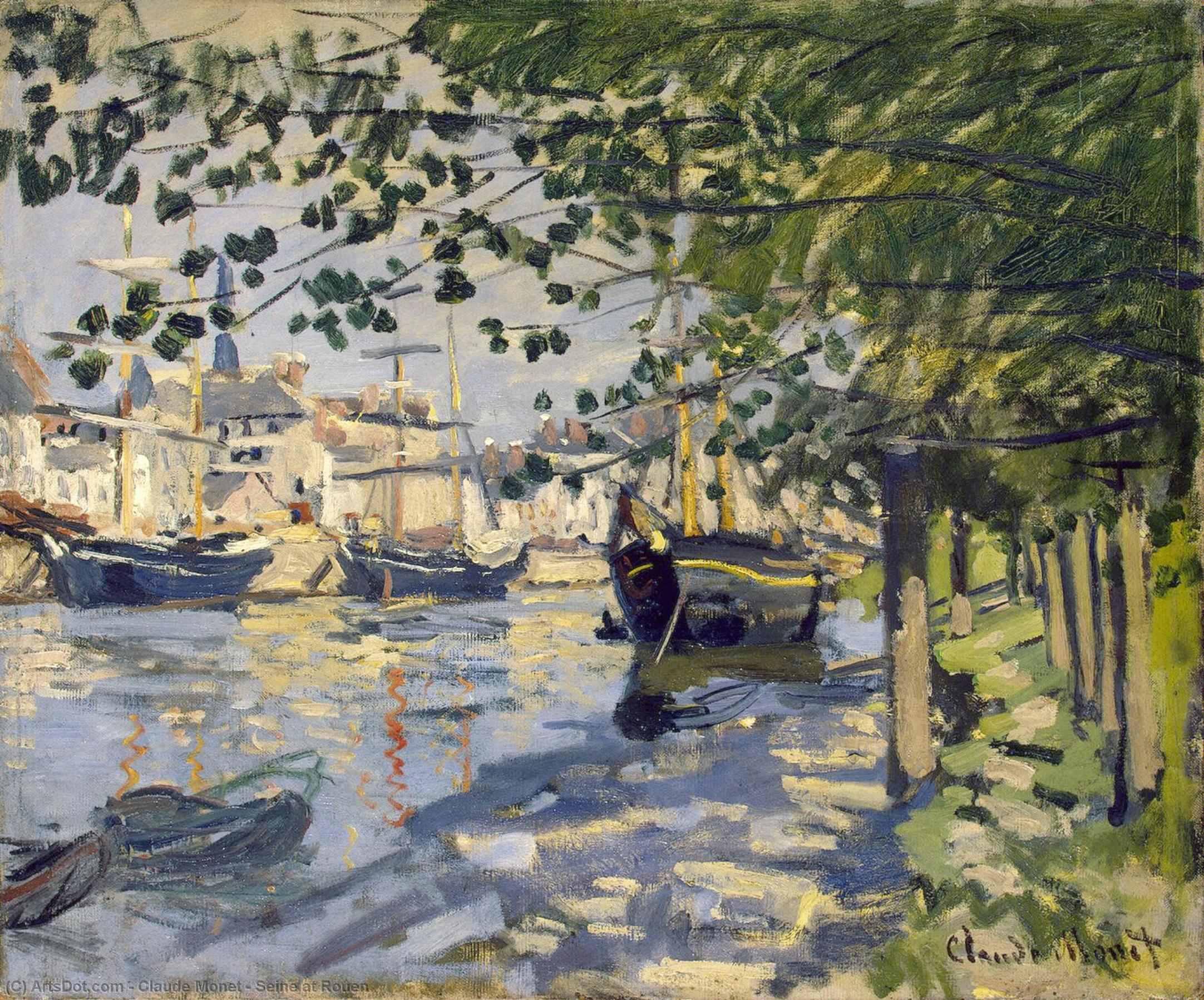 Seine At Rouen — Claude Monet