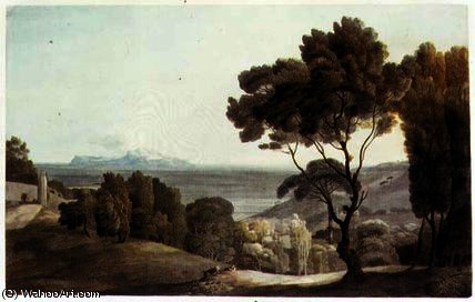Italian Landscape, View Of Capri, — Francis Towne