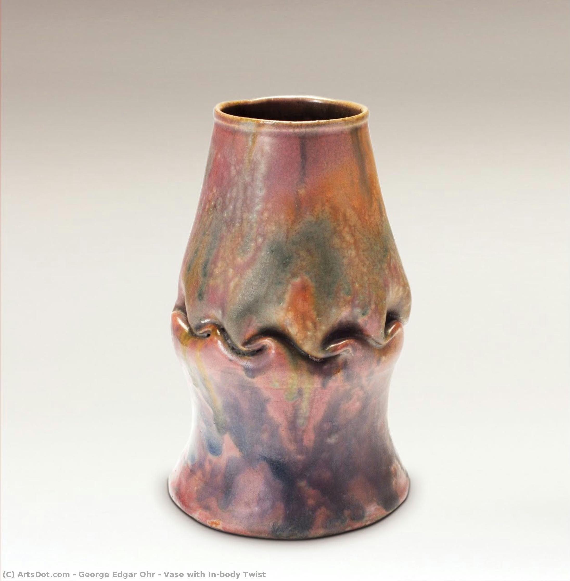 Vase With In-body Twist — George Edgar Ohr