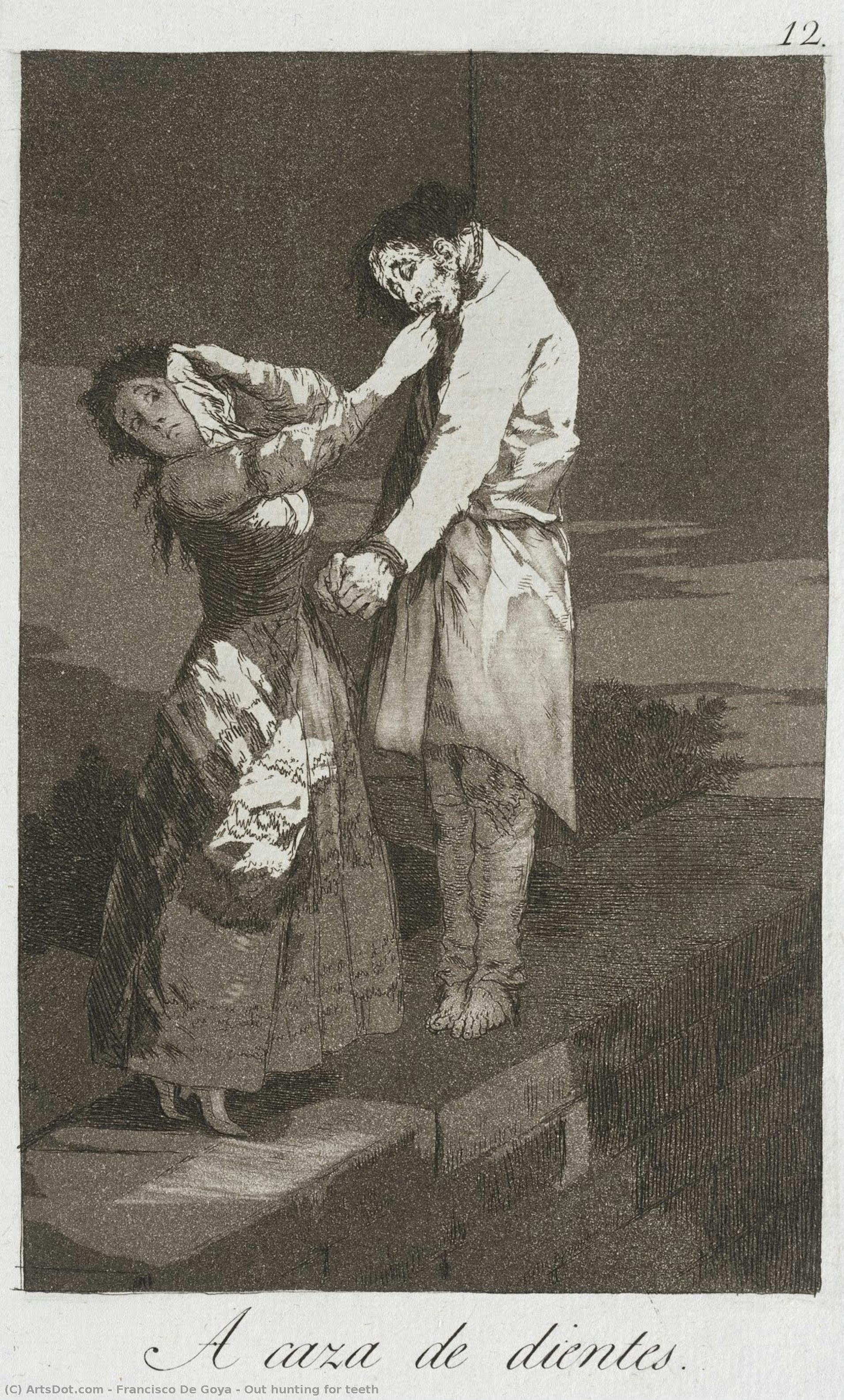 Out Hunting For Teeth — Francisco José De Goya Y Lucientes