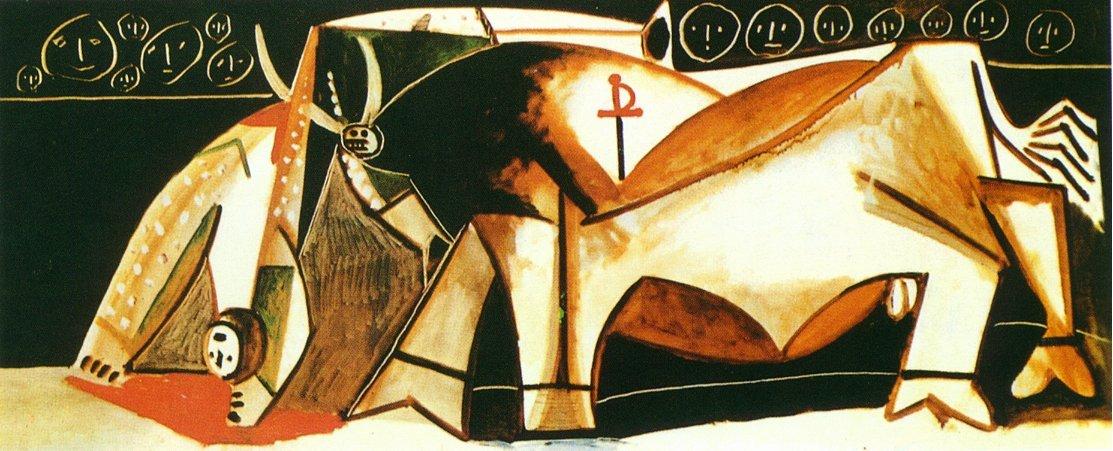 Bullfighting Scene (the Picador Raised) — Pablo Picasso