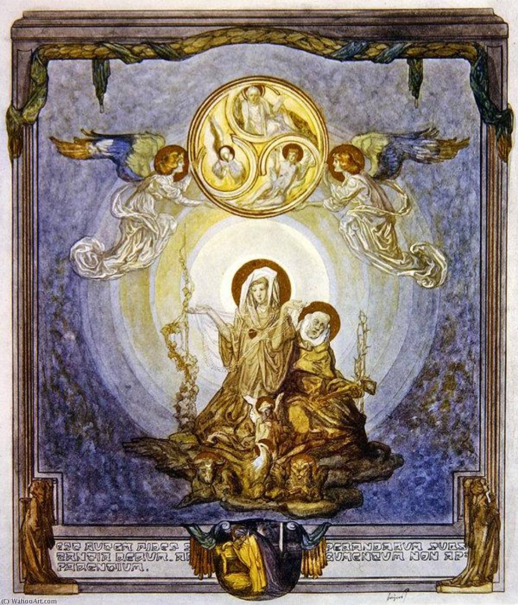 Illustration From Dante's 'divine Comedy', Paradise, Canto Xxiv — Franz Von Bayros