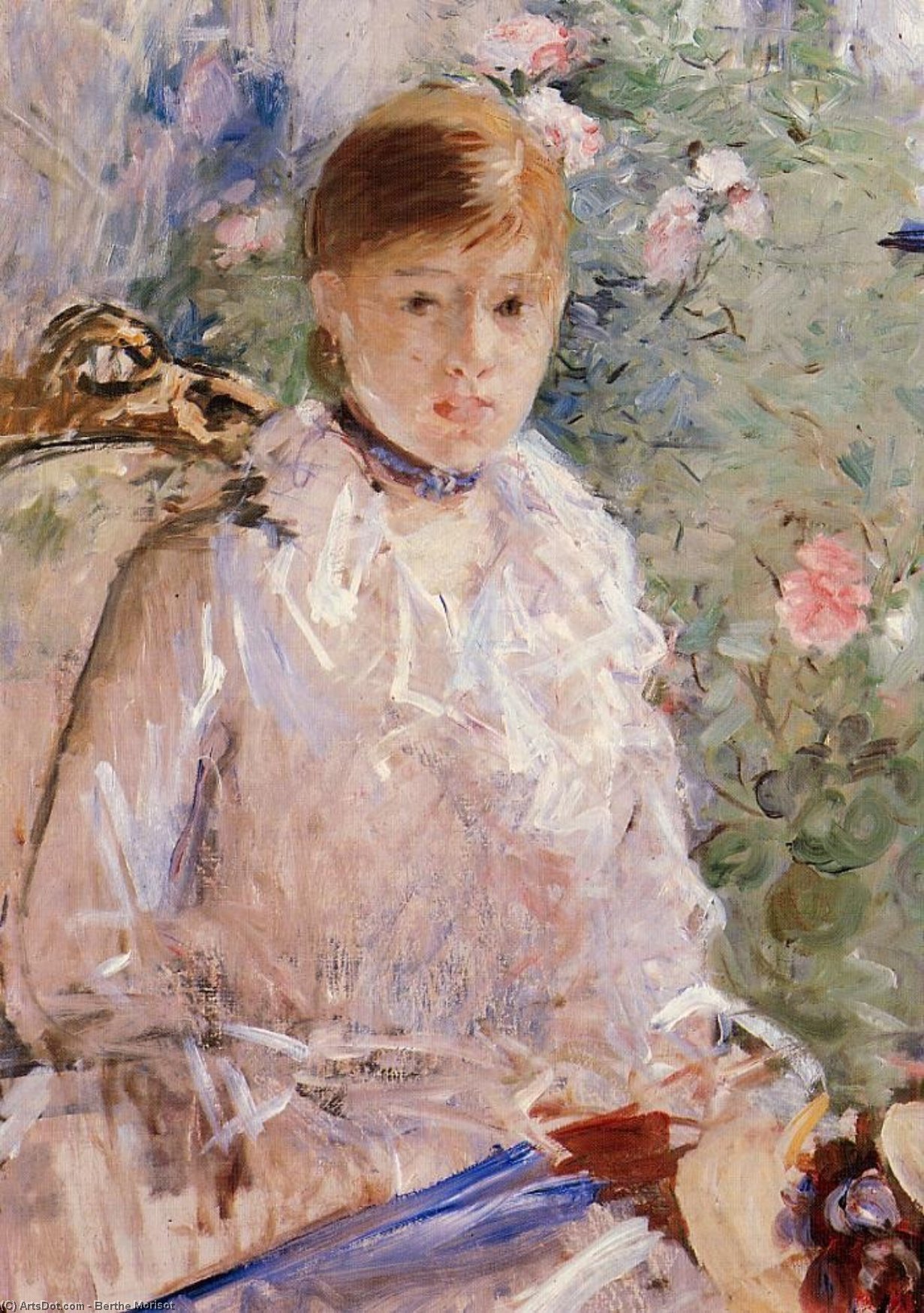 Summer (also Known As Young Woman By A Window) — Berthe Morisot