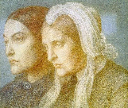 Christina And Frances Rossetti — Dante Gabriel Rossetti