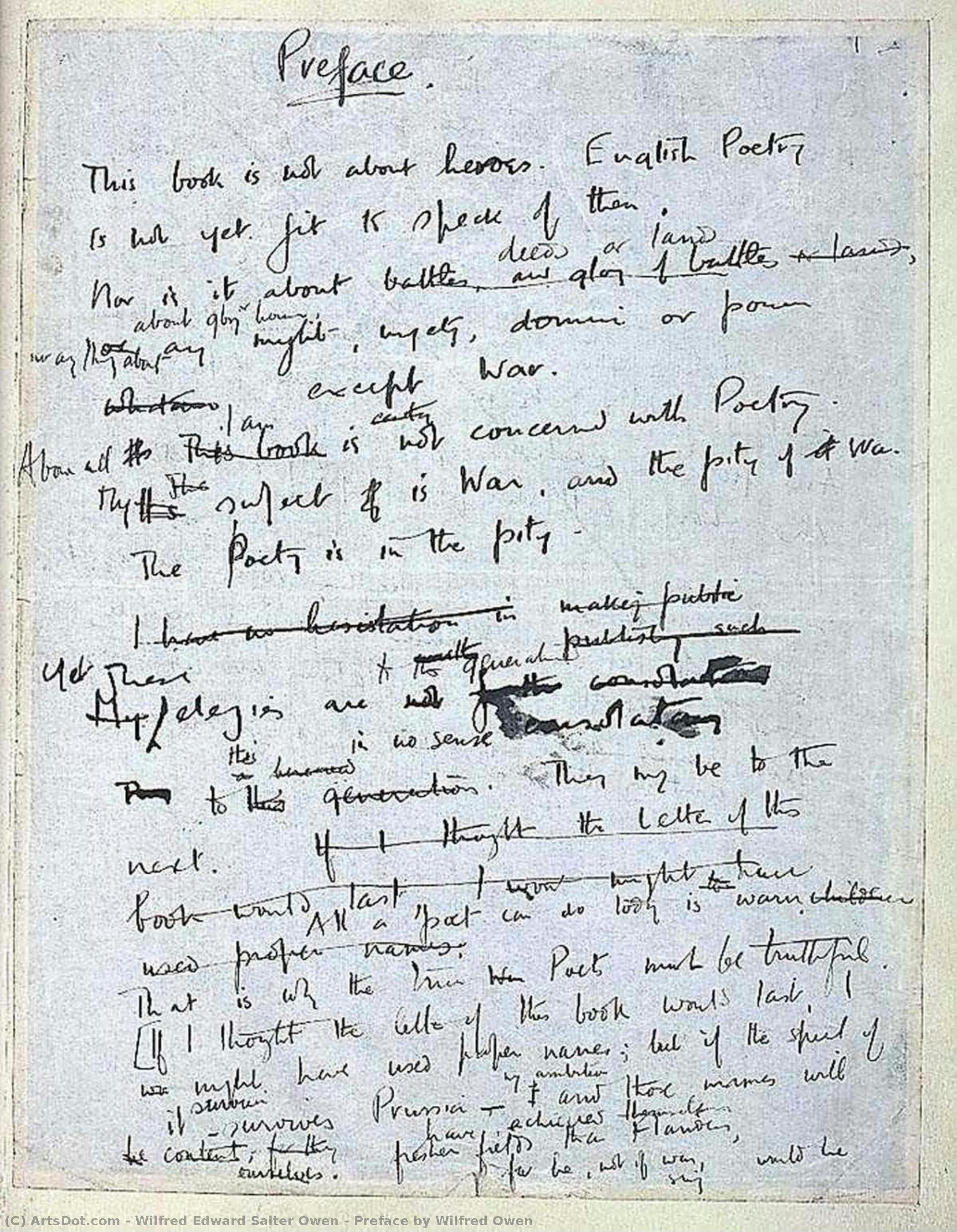 Preface By Wilfred Owen — Wilfred Edward Salter Owen