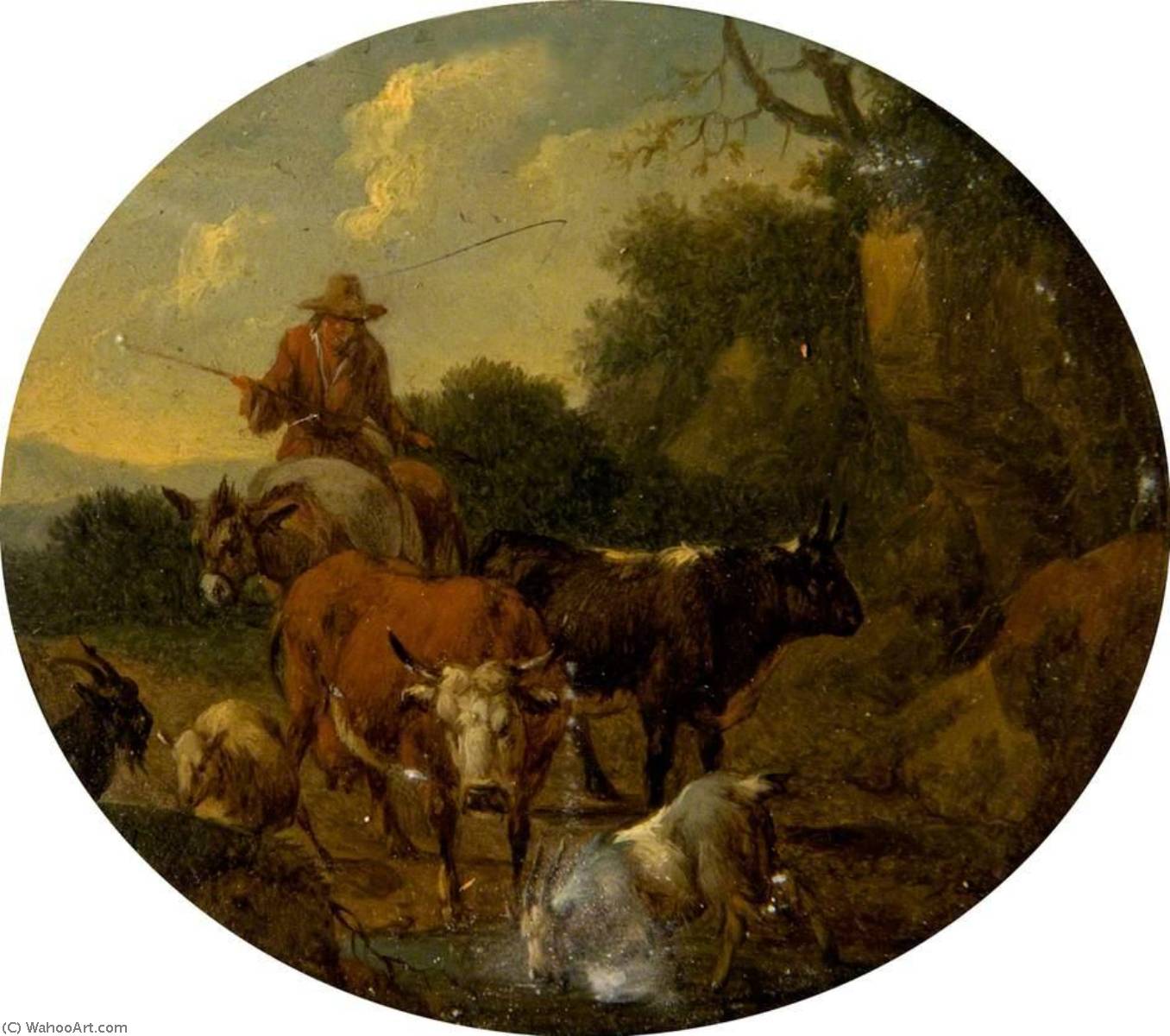 Landscape With Cattle — Nicolaes Pietersz Berchem