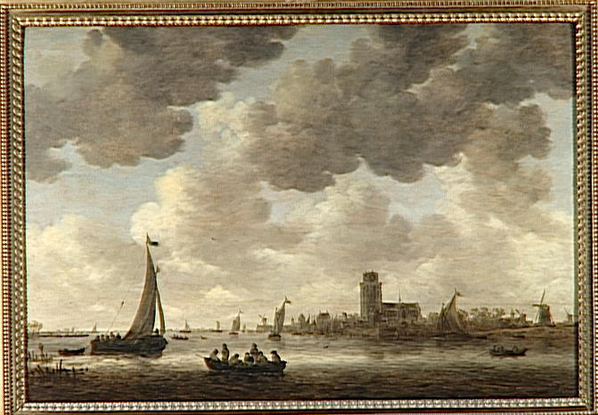 Vue De Dordrecht En Aval De La Grote Kerk — Jan Josephszoon Van Goyen