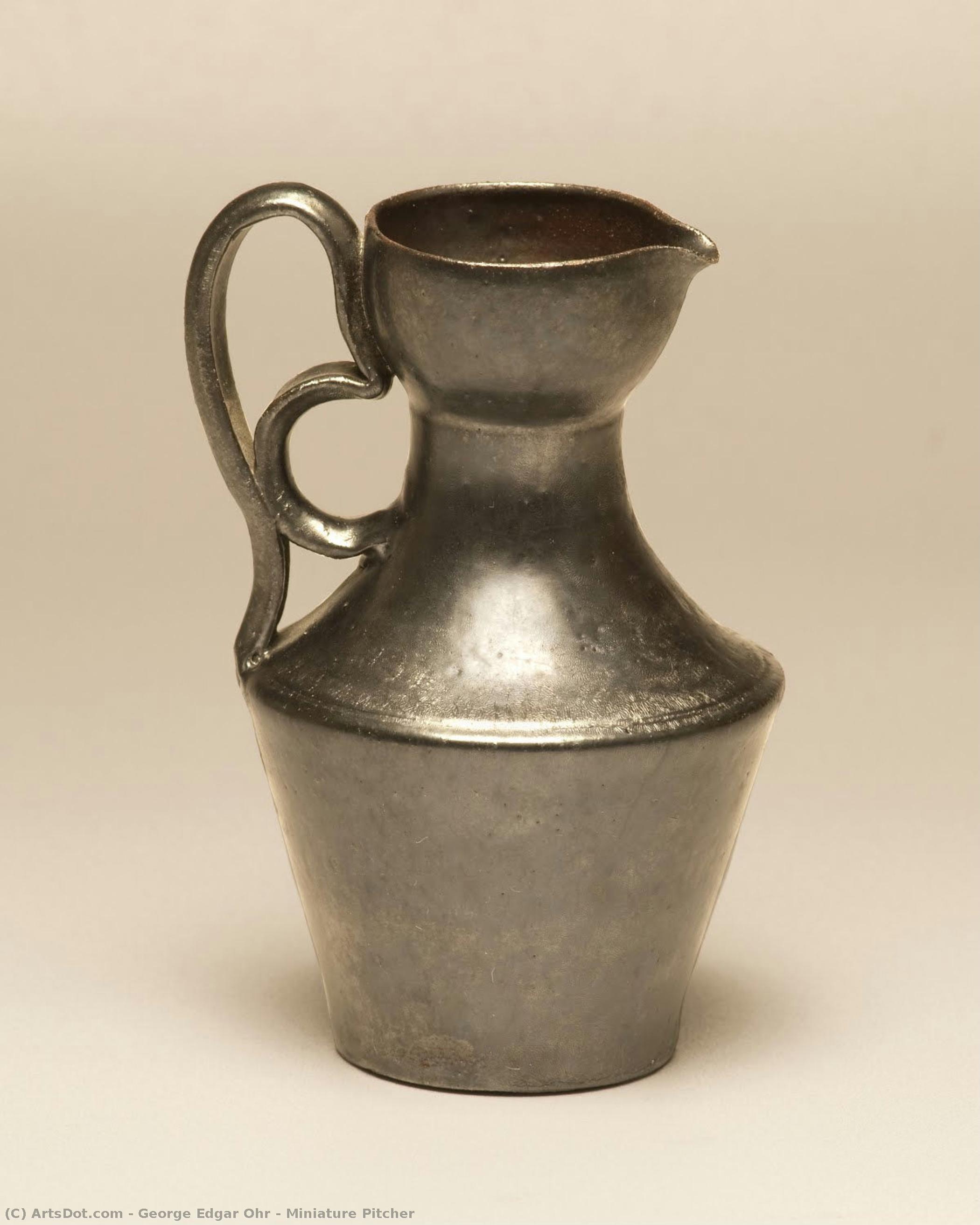 Miniature Pitcher — George Edgar Ohr