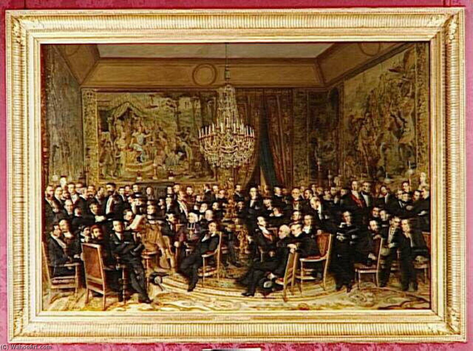 Le Salon De M. Le Comte De Nieuwerkerke, Directeur Général Des Musées Impériaux, Intendant Des Beaux Arts De La Maison De L'empereur, Membre De L'institut — Francois Auguste Biard