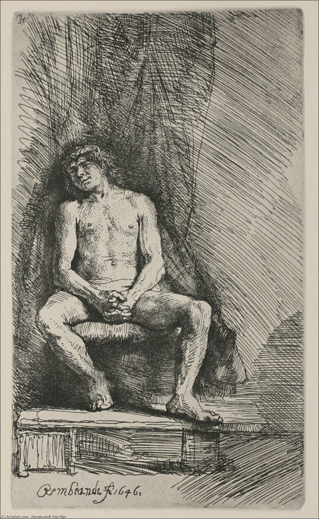 A Figure, Formerly Called 'the Prodigal Son' — Rembrandt Van Rijn