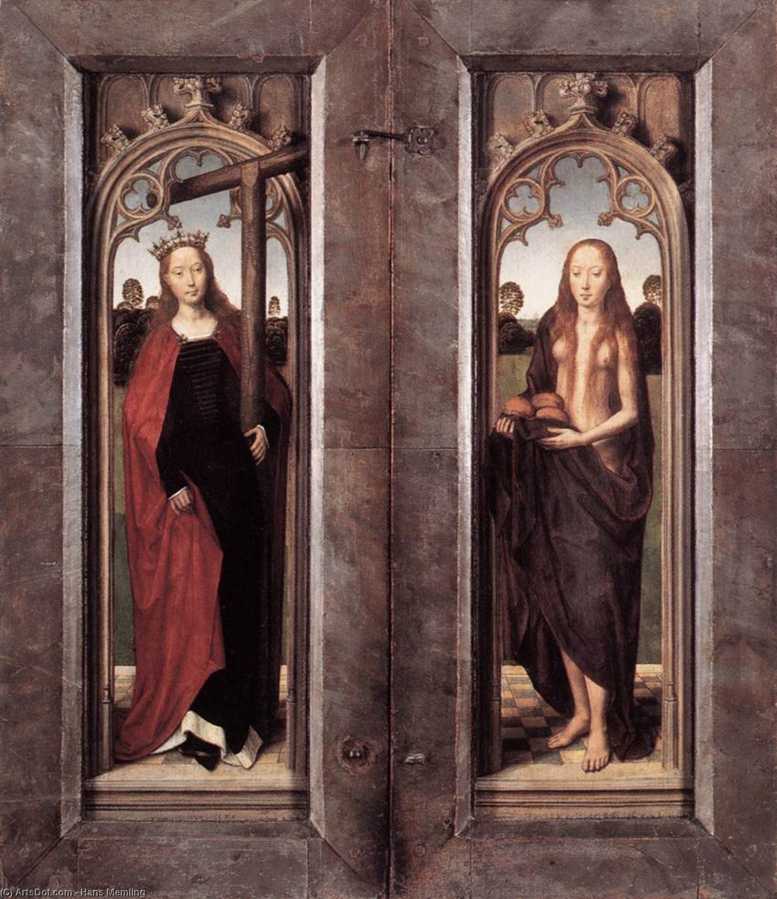 Triptych Of Adriaan Reins (closed) — Memling, Hans