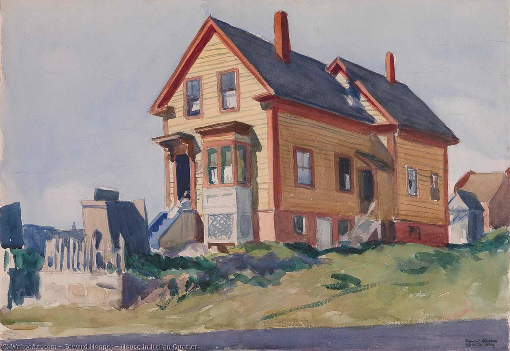 House In Italian Quarter — Edward Hopper