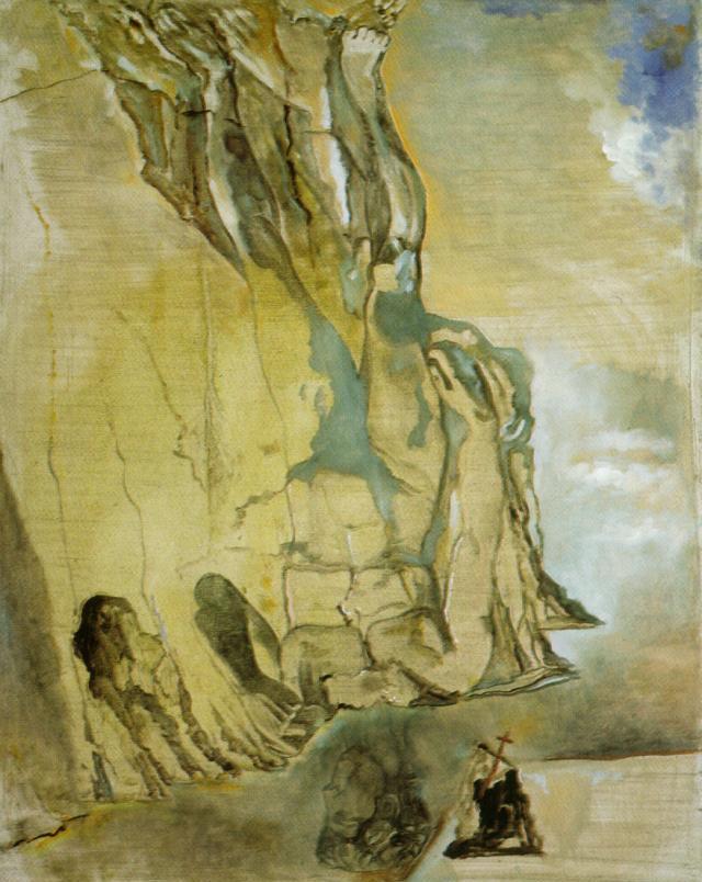 Landscape With Hidden Image Of Michelangelo's 'david', 1982 — Salvador Dalí