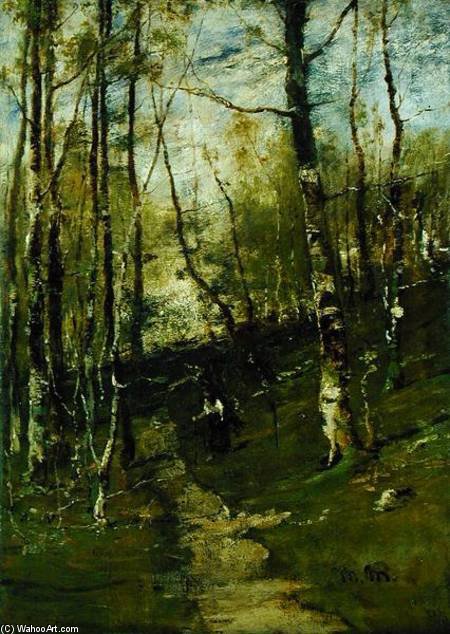 In The Barbizon Woods - — Mihály Munkácsy