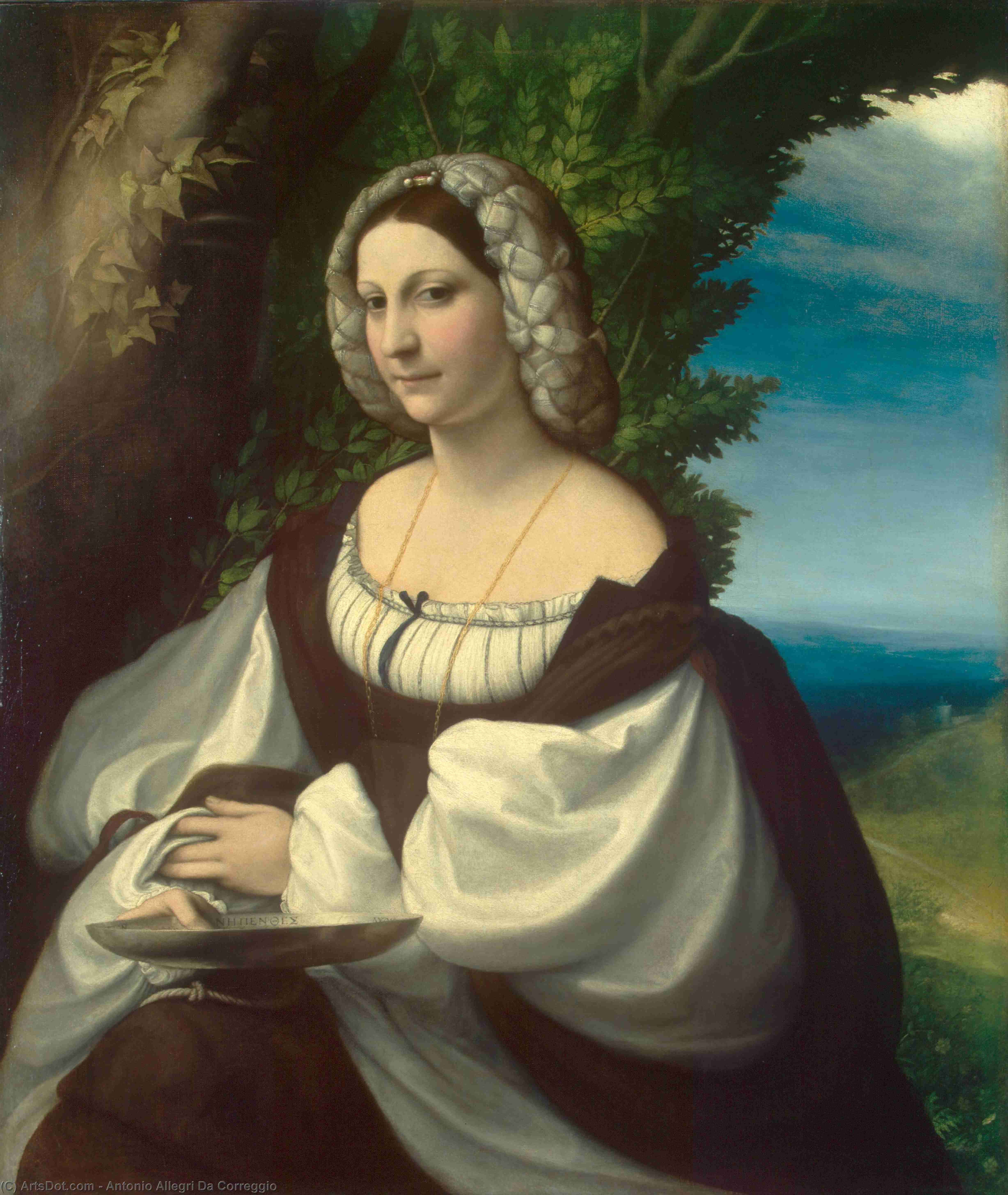 Portrait Of A Gentlewoman — Antonio Allegri Da Correggio