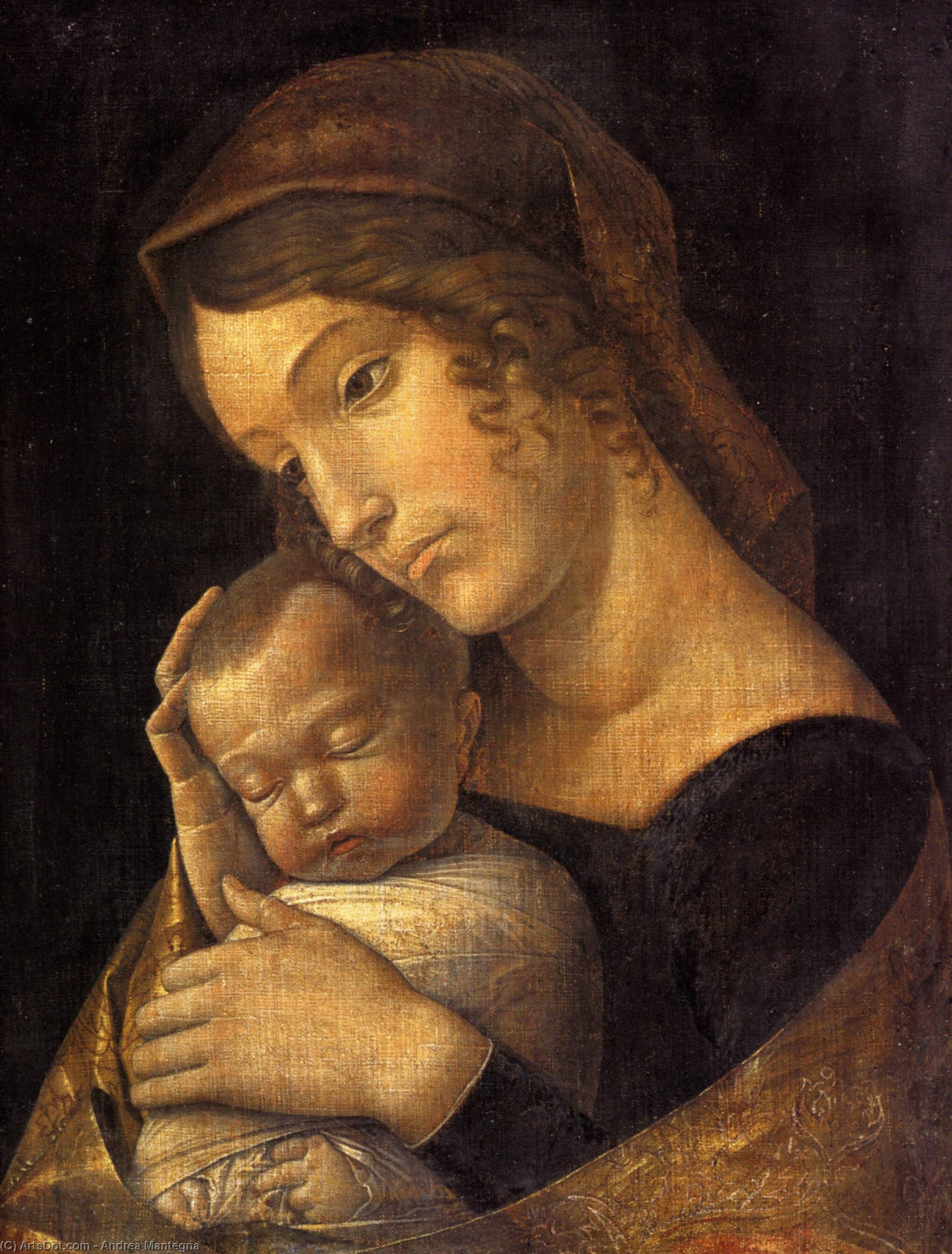 Madonna With Sleeping Child — Andrea Mantegna