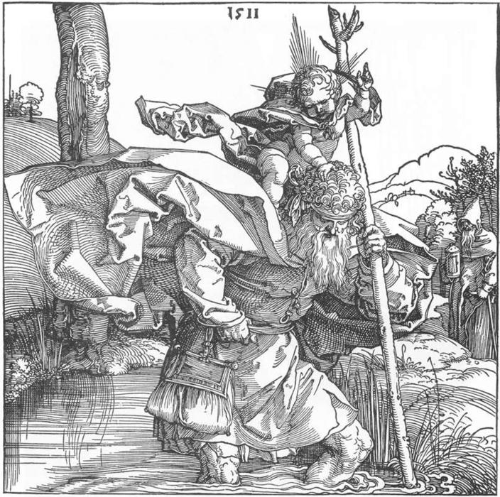 St Christopher — Albrecht Dürer
