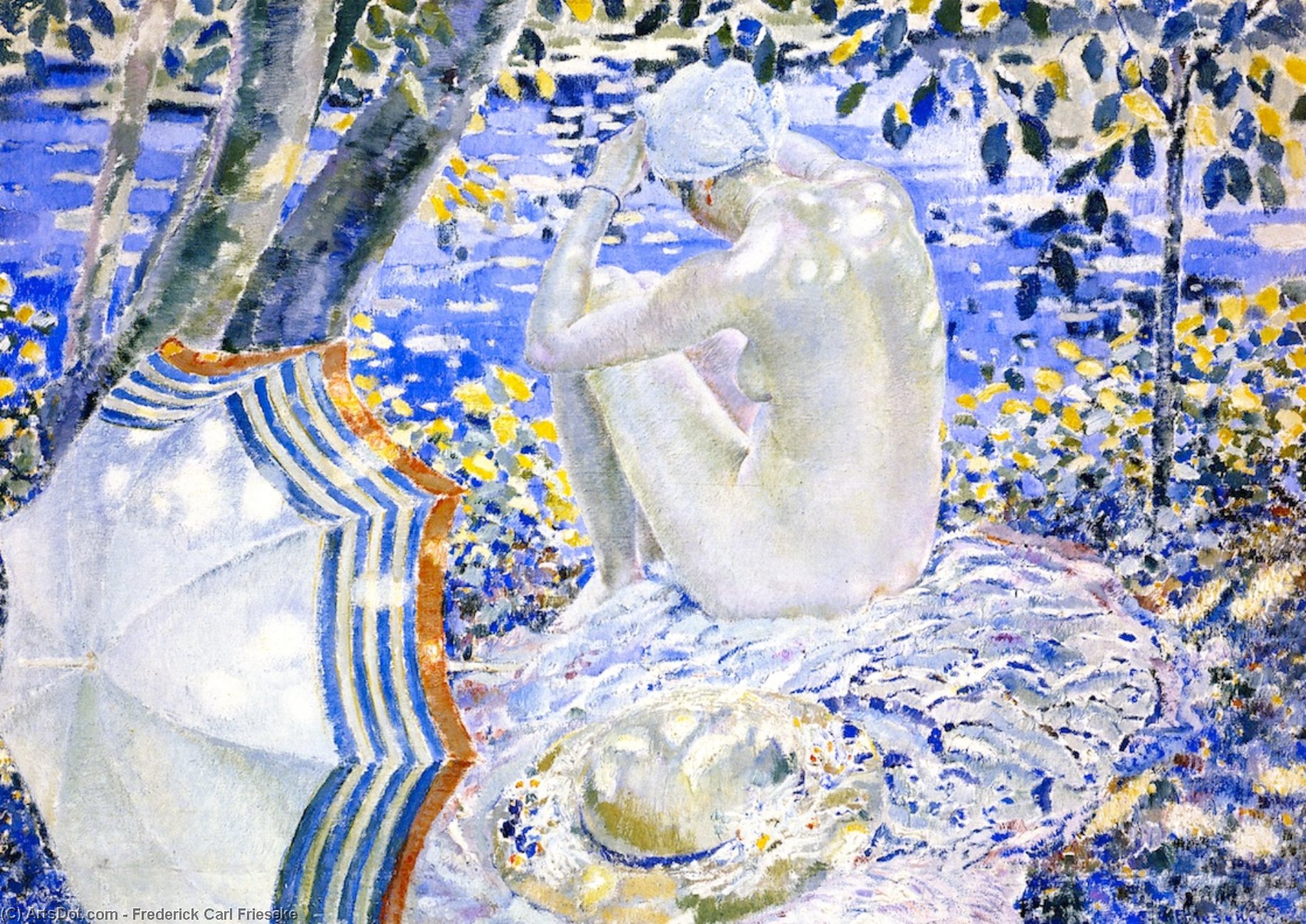 On The Bank — Frederick Carl Frieseke