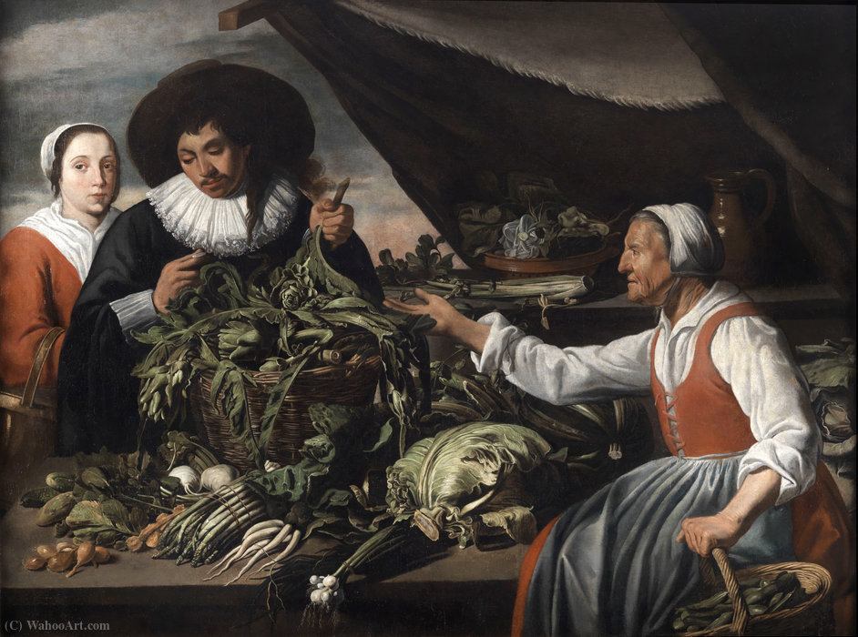 Old Vegetable Seller — Adriaen Van Utrecht