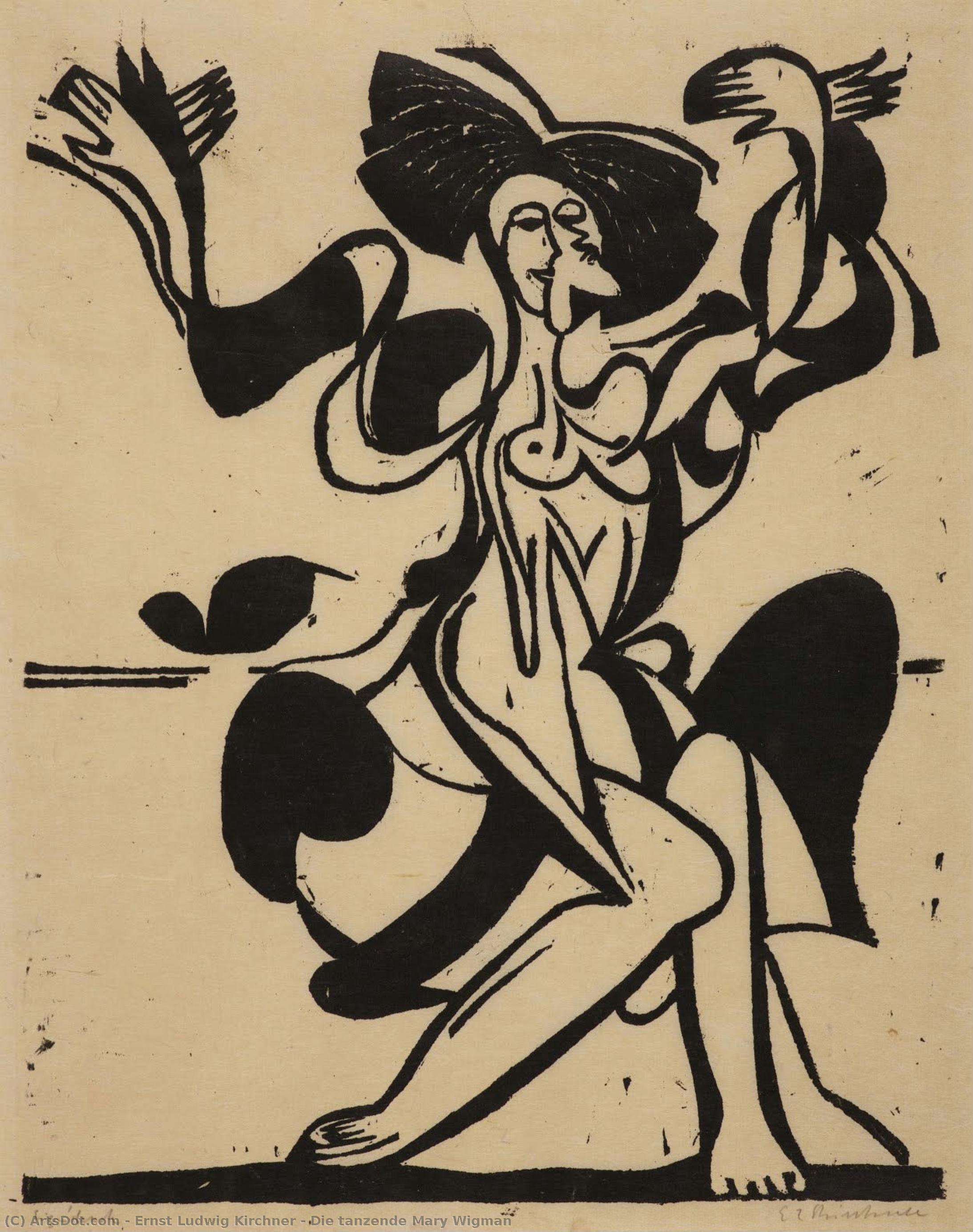 Die Tanzende Mary Wigman — Ernst Ludwig Kirchner