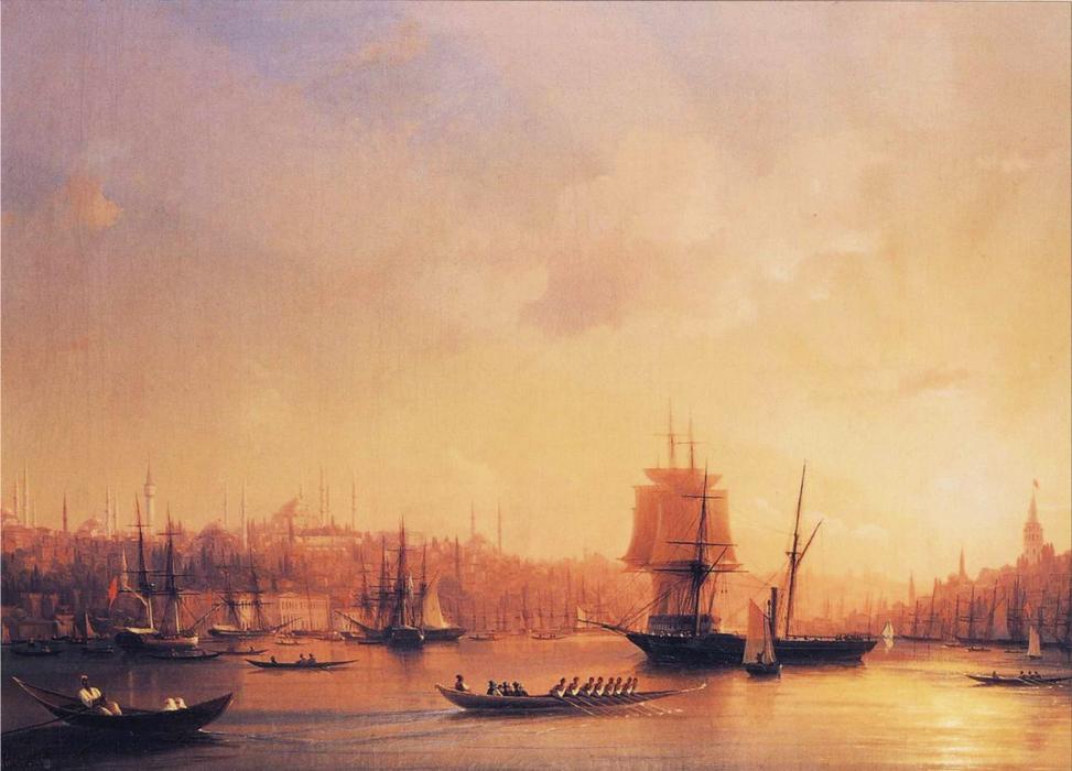 Dusk On The Golden Horn — Ivan Konstantinovich Aivazovsky